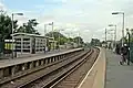 Looking north along the Liverpool-bound platform.