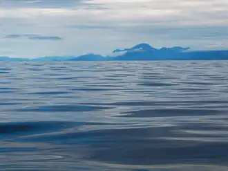 Looking northward across Brown Passage