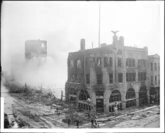 1886 building after bombing on October 1, 1910