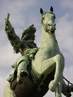 Close-up of the statue