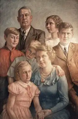 1936 - Portrait of the De Jongh-Hees family
