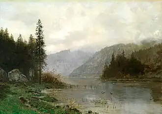 Forest Lake with Ducks