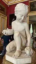 Kneeling girl with doves, Musée Jacquemart-André, Paris