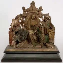 Education of the Virgin (polychrome terracotta, 1689-1706) by Luisa Roldán