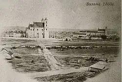 Lukiškės suburb in 1860