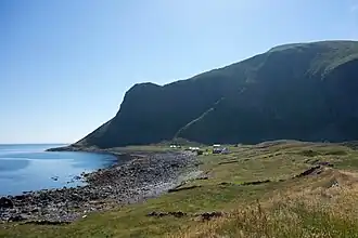 View of the abandoned village in 2014