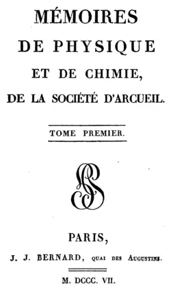 Title page of the volume 1 from 1807