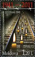 70 years since the first mass deportation of Bessarabians, 1941–2011. Post of Moldova 2011.