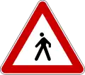 Pedestrians ahead