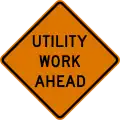 CW21-7 Utility work (distance) ahead