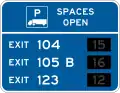 D9-16b Truck parking availability - exit number