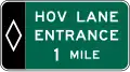 E8-3 Preferential Lane Entrance Advance