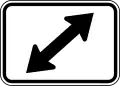 M6-5PR Double Diagonal Right Directional Arrow