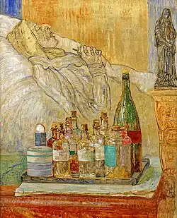 My Dead Mother (1915), oil on canvas, 75 × 60 cm, Mu.ZEE, Ostend