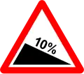 6a) — Steep descent