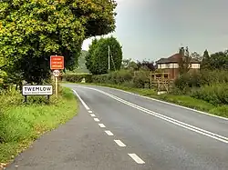 Macclesfield Road approaching Twemlow Green