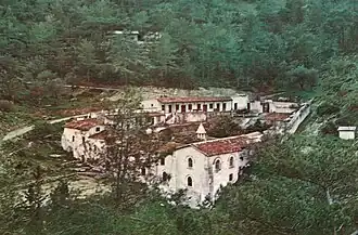 Panoramic view of Saint Makarios monastery in Halevga (1967)
