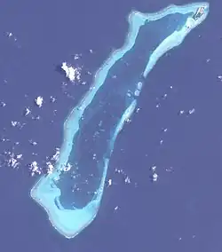 Aerial view of Mamakunudhoo atoll
