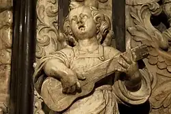 Angel with lute from the Cave of Saint Ignasi