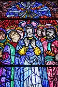Window depicting Pentecost
