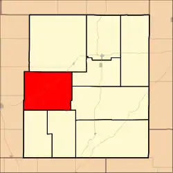 Location within Chase County