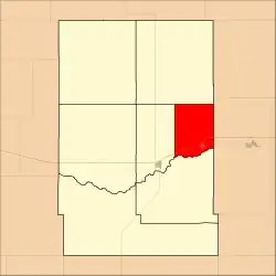 Location in Kearny County
