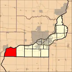 Location in Rock Island County
