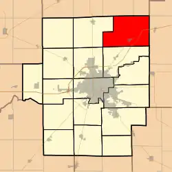 Location in Macon County