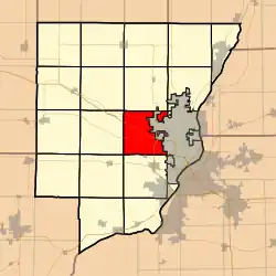 Location in Peoria County