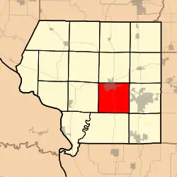 Location in Jackson County