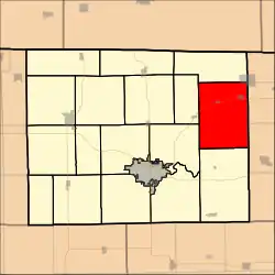 Location in Stephenson County