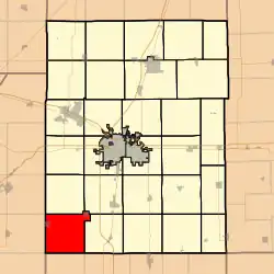 Location in Champaign County