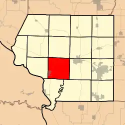 Location in Jackson County