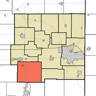 Location in Wayne County
