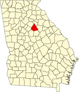 State map highlighting Morgan County