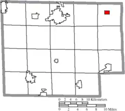 Location of Wakeman in Huron County