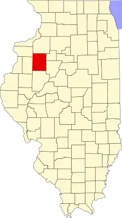 State map highlighting Knox County