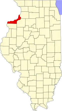 Rock Island County map