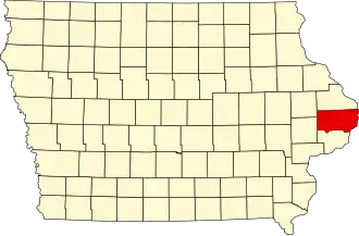 State map highlighting Clinton County