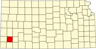 State map highlighting Grant County