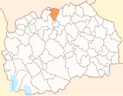 Location of Municipality of Lipkovo