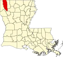 Location within the U.S. state of Louisiana