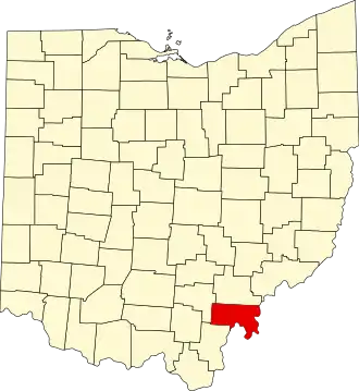 Meigs County map