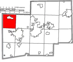 Location of Lawrence Township in Stark County