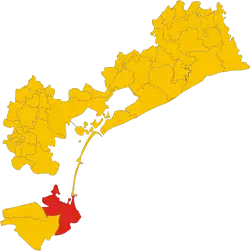 Chioggia within the Metropolitan City of Venice