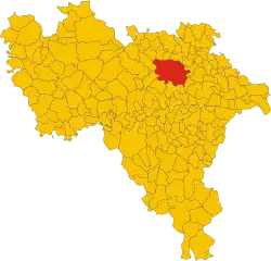 Pavia within the Province of Pavia