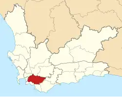 Location in the Western Cape