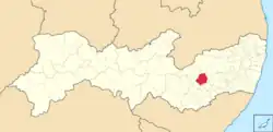 Location in Pernambuco state
