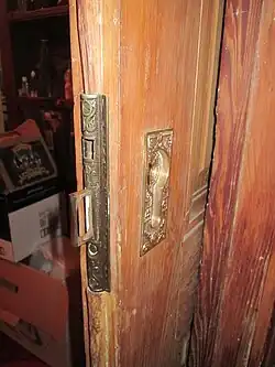 Mass-produced hardware for pocket doors, New Orleans