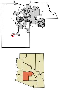 Location in Maricopa County, Arizona